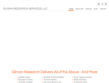 Tablet Screenshot of gilmanresearch.com
